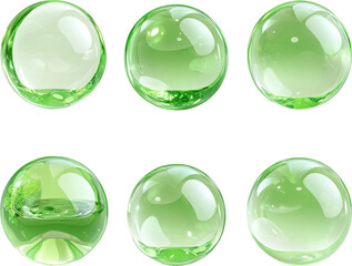clear green bubble 