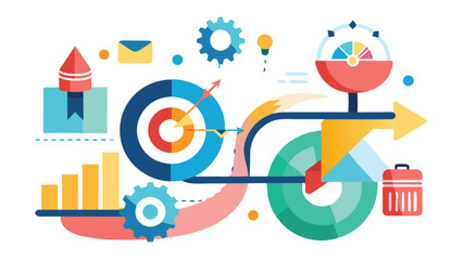 Fototapeta premium business-strategy-modern idea design for motion graphic elements 