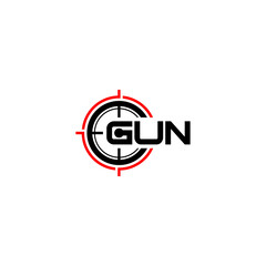 Gun target logo designs