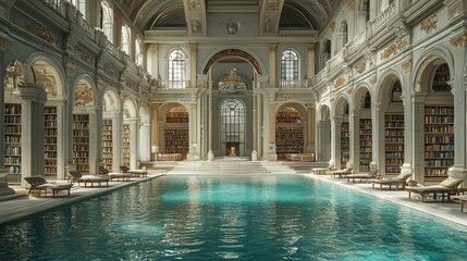 Naklejka premium Exploring the future of digital libraries a new era of knowledge virtual spaces and interactive learning