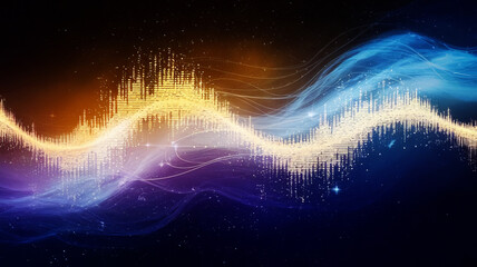 Abstract background image of sound spectrum