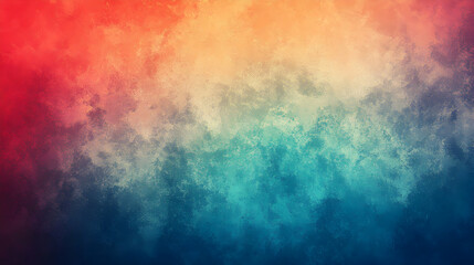 Obraz premium Abstract Colorful Background: A Textured Gradient of Red, Orange, Teal, and Blue Hues Blends Seamlessly, Creating a Visually Appealing Design.