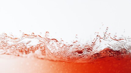 A close-up of water splashing, creating dynamic patterns against a light background, evoking freshness and fluidity.