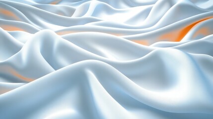 Obraz premium Experience the ultimate in cozy comfort and warmth with this invitingly soft white orange blanket.