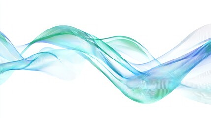 Naklejka premium Tranquil Waves of Healing Light - Serene 3D Digital Artwork for Mental Health Visualization