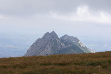 Obraz premium natural view of the mountain top from vita hill