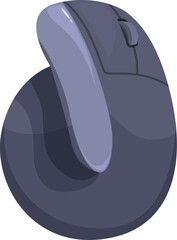 Vertical mouse design enhancing comfort and preventing strain during computer use