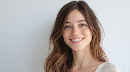 Fototapeta premium portrait of a woman smiling 
