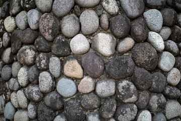 Colorful volcanic stone wall for natural background and wallpaper