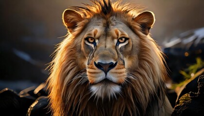 Fototapeta premium portrait of a lion