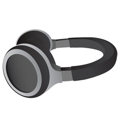 Black headphones, bluetooth