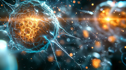 Cancer Cells Evading Immune Response Dynamic Visualization