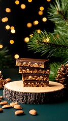 Canadian Nanaimo bars, scenic British Columbia with towering pine forests
