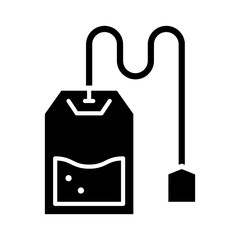 Obraz premium Tea bag icon vector. Hot drink illustration sign. Tea symbol or logo.