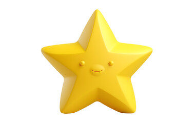 Obraz premium Golden star symbol on white background