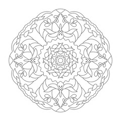 Mandala. Butterflies. 