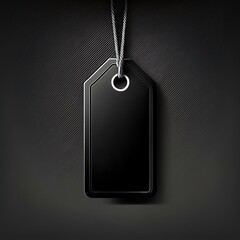 Fototapeta premium black price tag isolated