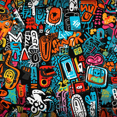 Obraz premium graffiti on the wall/ street art