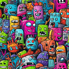 Fototapeta premium graffiti on the wall/ street art