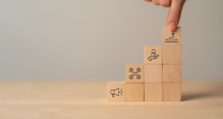 Branding, brand excellence concept. Creating, developing and maintaining a brand's identity and...