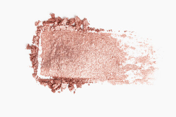 Light eyeshadow smear on a light background.