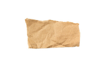 Obraz premium A torn piece of craft paper isolated on a transparent background. Perfect for eco-friendly designs and art projects