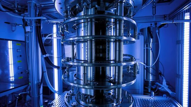 Advanced quantum computer in research laboratory