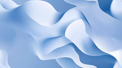 Obraz premium Light blue curves pattern - Seamless tile. Endless and repeat print.