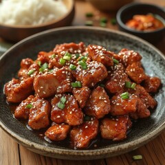 Korean Sweet and Spicy Chicken Bites
