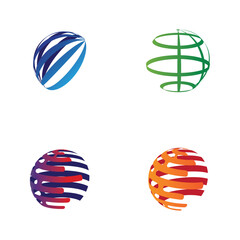 A set of Globe vector logos