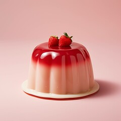 pudding pink dessert