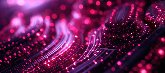 Fototapeta premium futuristic computer network electronic component background 5