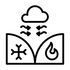 Stationary Front Icon