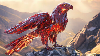 Fototapeta premium crystal bird 