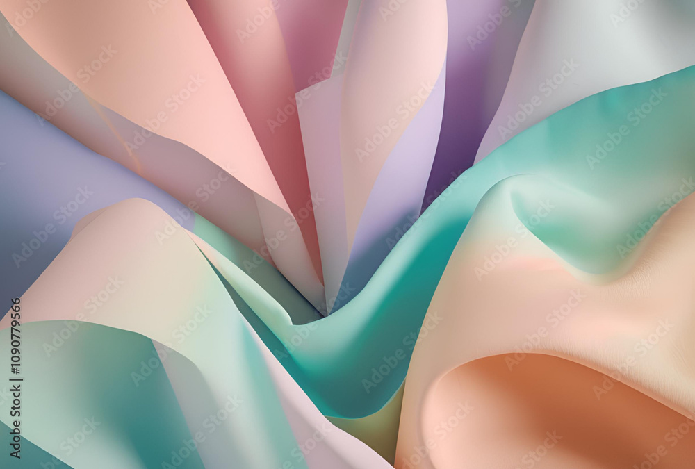 Wall mural abstract colorful background with waves
