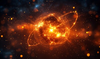 Obraz premium Abstract Scientific Background, Generative AI