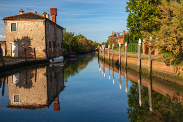 Torcello all'alba. Isola vicino a Venezia.