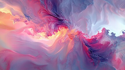 Fototapeta premium Abstract Symphony of Fluid Hues