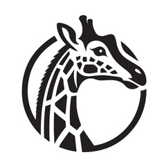 head of giraffe logo idea © adrhyan