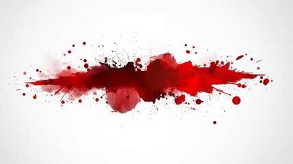 Abstract Red Paint Splatter Background - Red paint splatters, blood splatter, grunge texture, abstract art, design element.