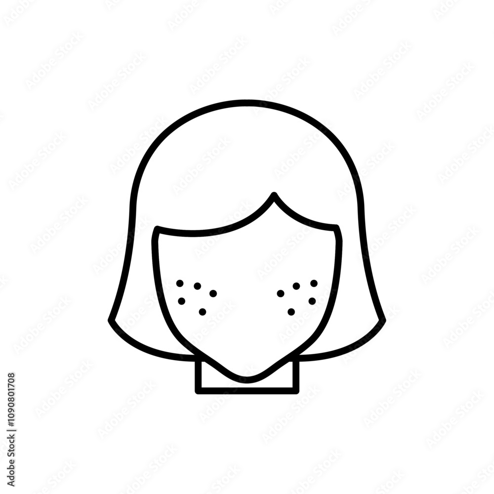 Poster acne icon web design in vector