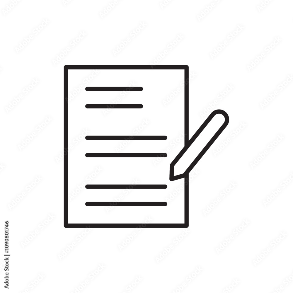 Poster agreement icon web design in vector