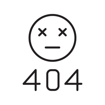 404 Error icon web design in vector