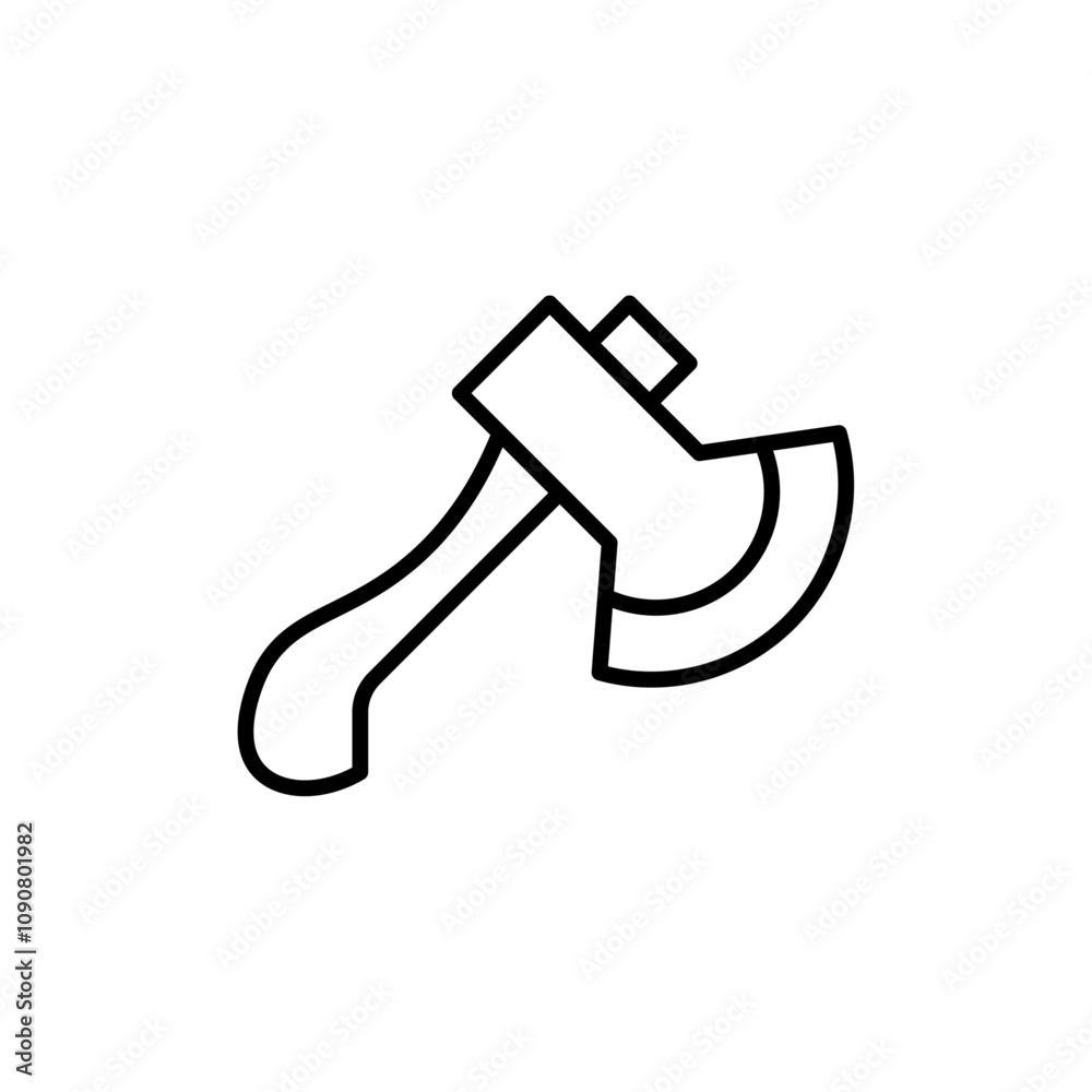 Poster Axe icon web design in vector
