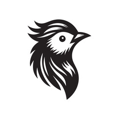 Obraz premium Mockingbird head logo vector ilustration art