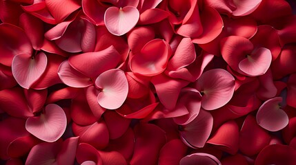 Obraz premium red rose petals