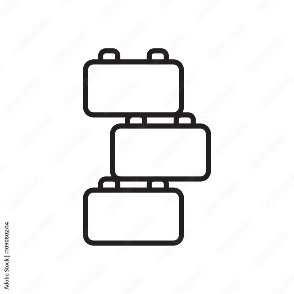 Poster Building toy icon web design in vector