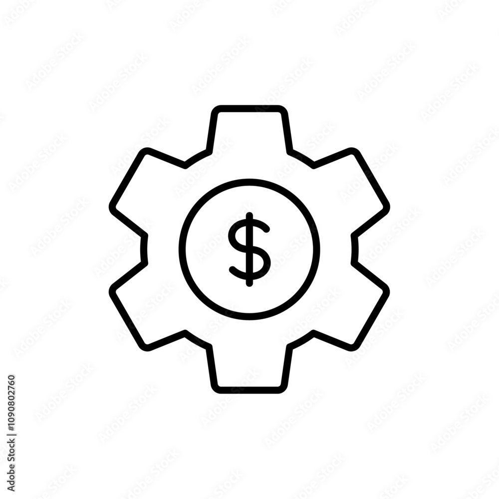Poster business model icon web design in vector
