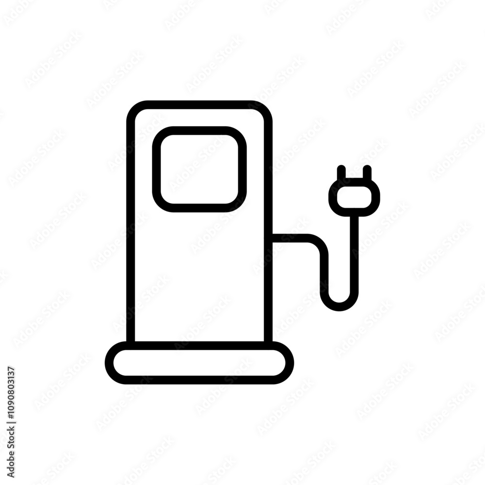 Poster Charging station icon web design in vector