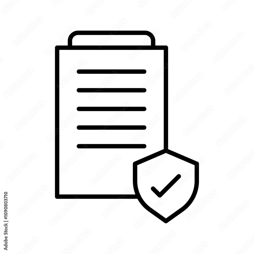 Poster Contract coverage icon web design in vector